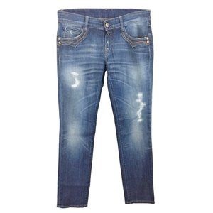 Replay women's 28 low waist distressed slimming stretch jeans 31x30 31x31 30x31